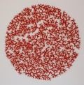 large red coral cluster circle