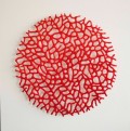 red coral fan circle